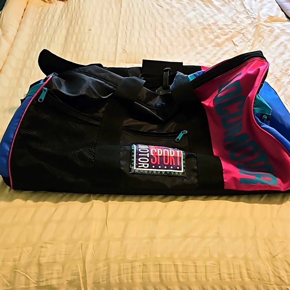 80s Locomotor Sport USA large gym bag duffle bag